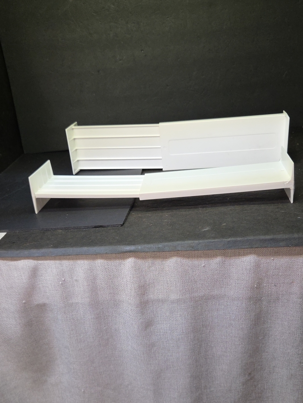 Set of 2 - (Spring) Clothes Drawer Dividers White Pre-Owned